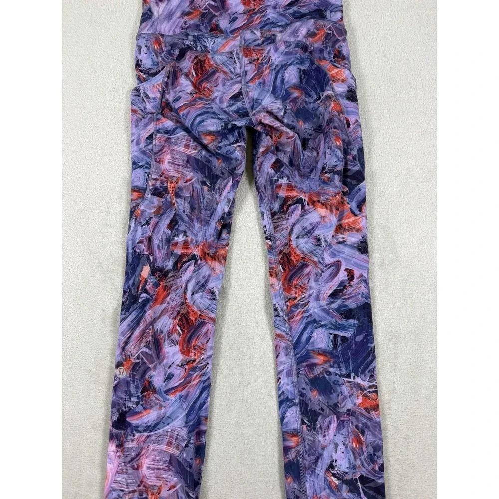 Lululemon Fast And Free High-Rise Tight 28' In Abstract Brushstroke Size 4